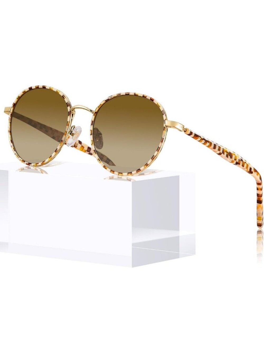 Chic Retro Round Polarized Sunglasses for Women | UV Protection & Stylish Design
